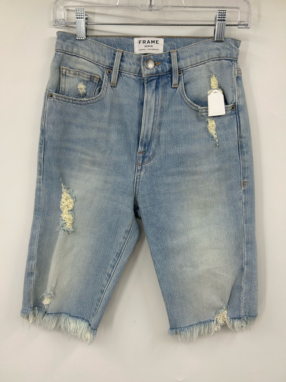 Frame Denim Le Vintage Bermuda Cut Off Short Natoma Size 25